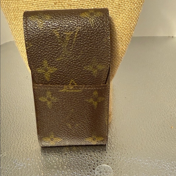 Louis Vuitton Monogram Card Holder in Brown and Gold